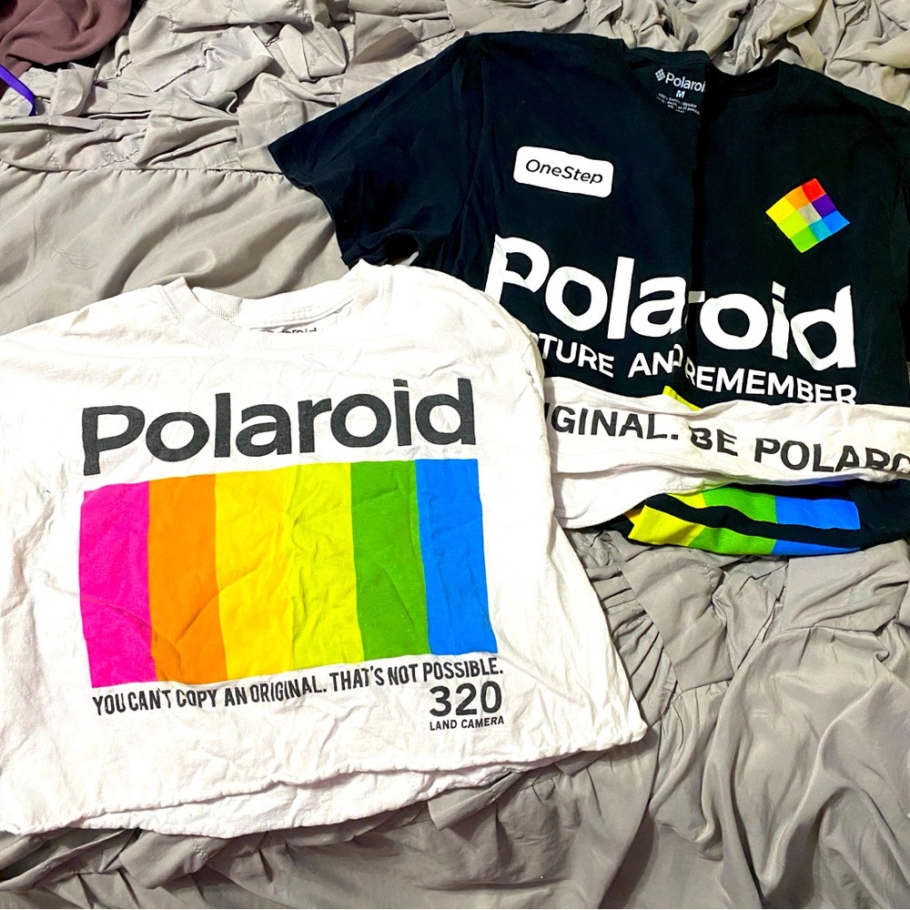 Polaroid T Shirt Bundle Lot Unisex Medium Small Vintage Y2K 90’s Vibes